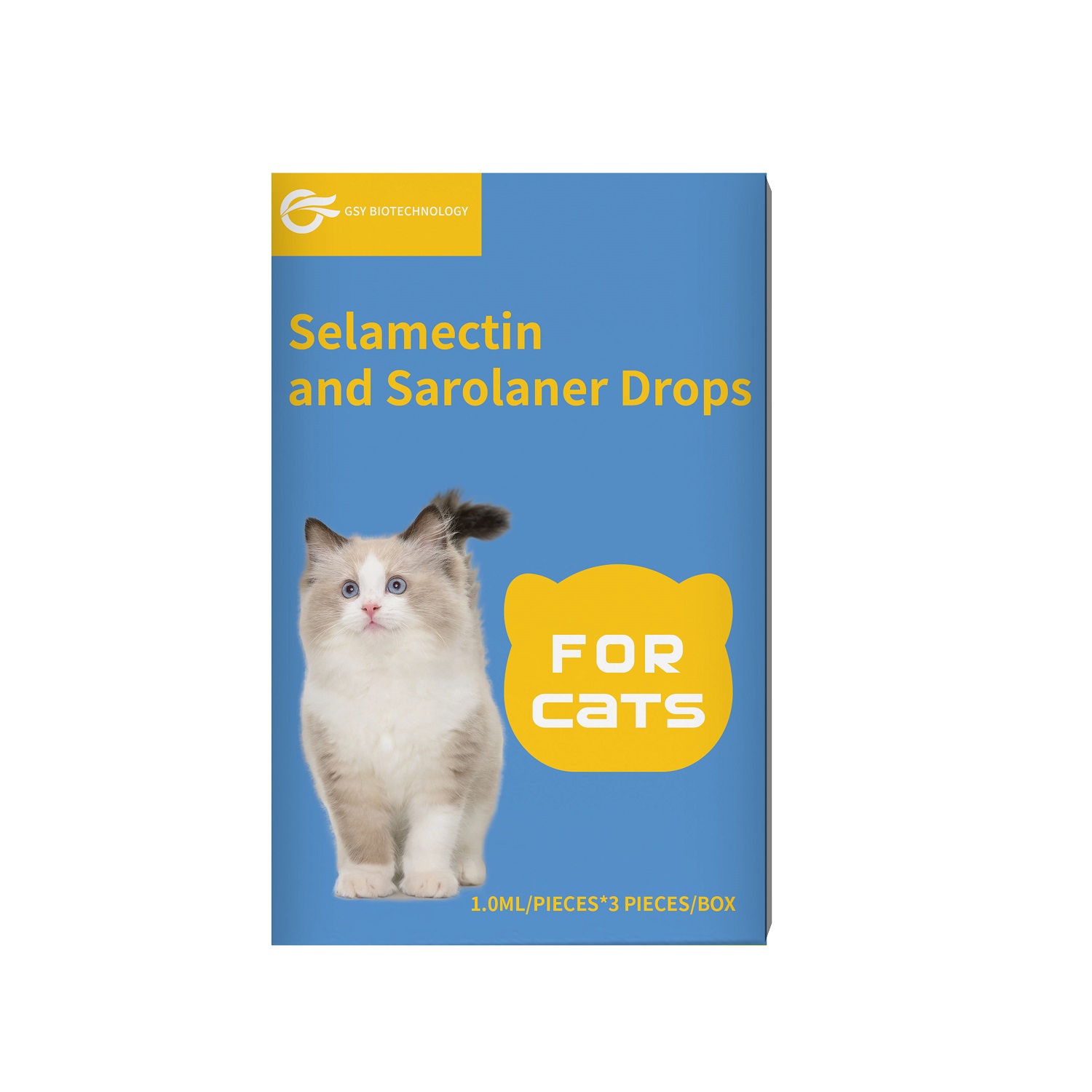 1.0ml for cats  and Sarolaner Drops