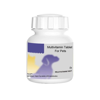 Tabletas multivitamínicas para mascotas.