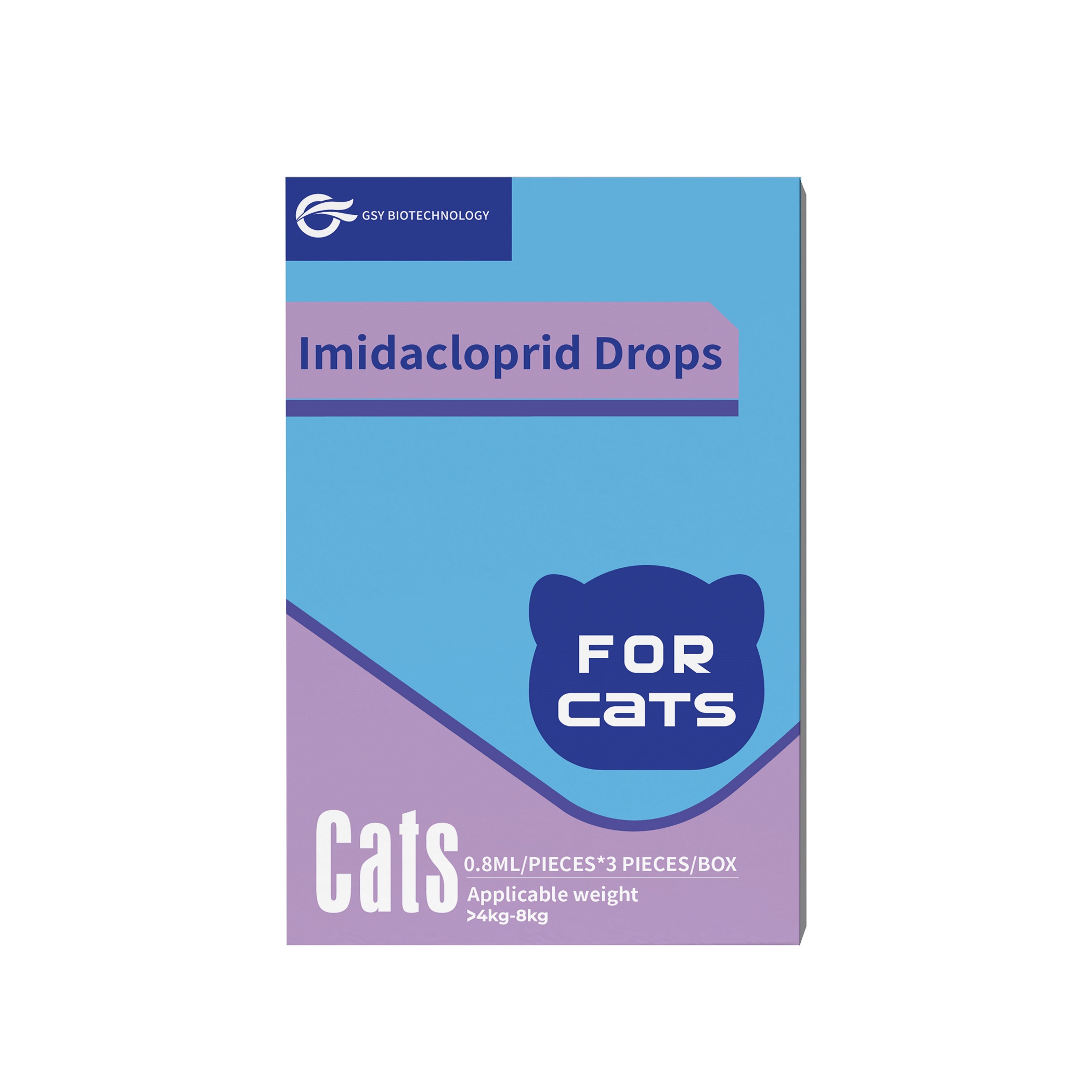 0.8 มล. สำหรับแมว Imidacloprid Spot-on Solutions