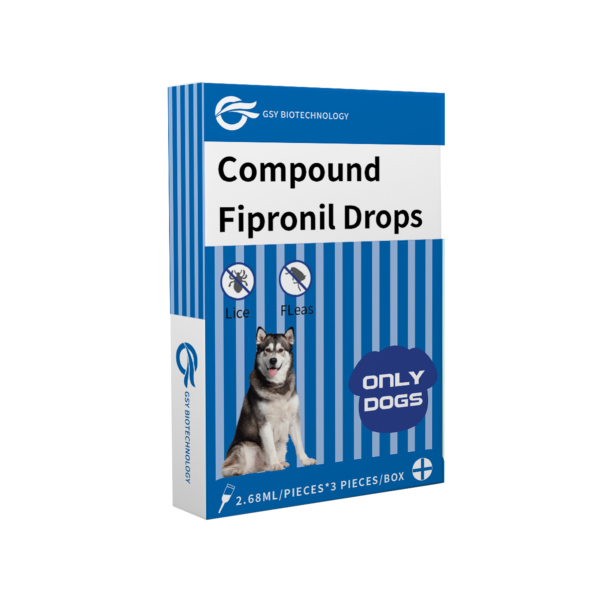 2.68 มล. สำหรับสุนัข Compound Fipronil Drops