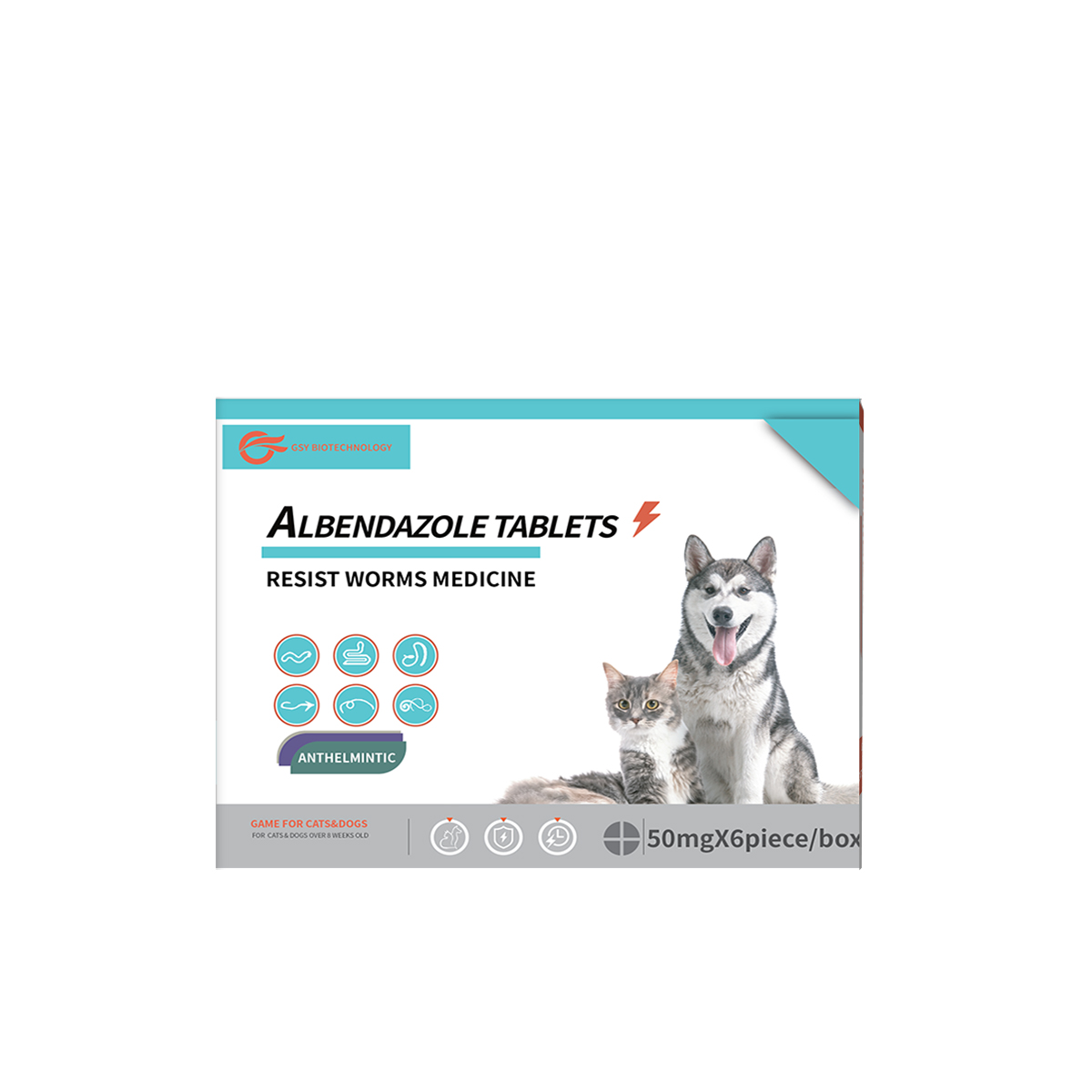 50 mg Albendazole tablet for pets