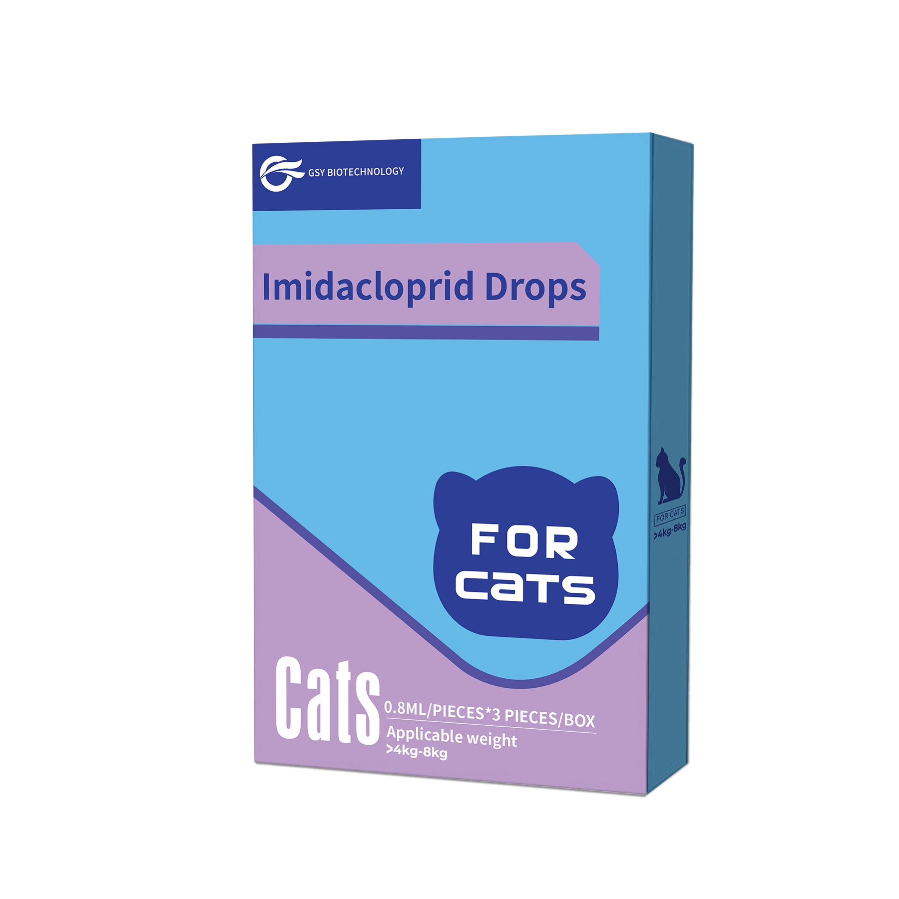 0,8 ml para soluções spot-on de imidaclopride para gatos