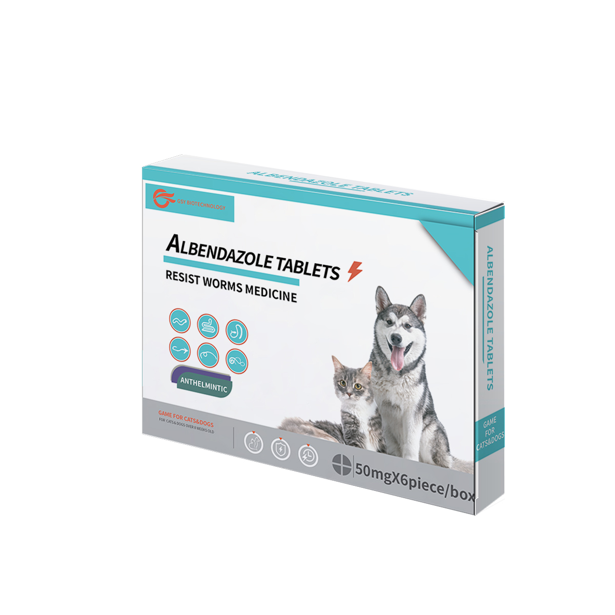 50 mg Albendazole tablet for pets