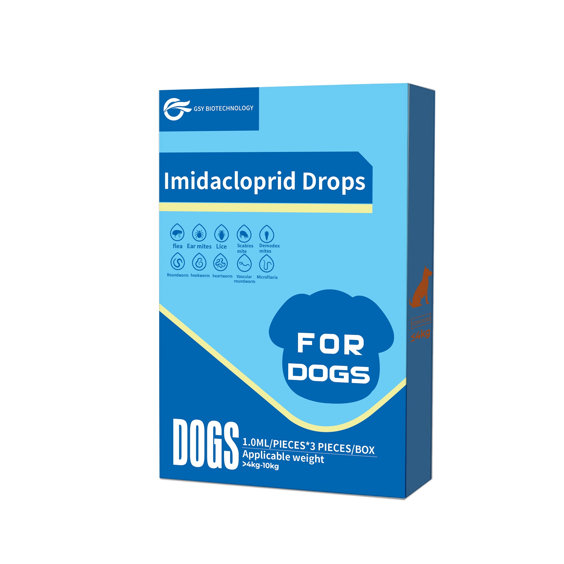 1.0ml for dog Imidacloprid Spot-on Solutions 