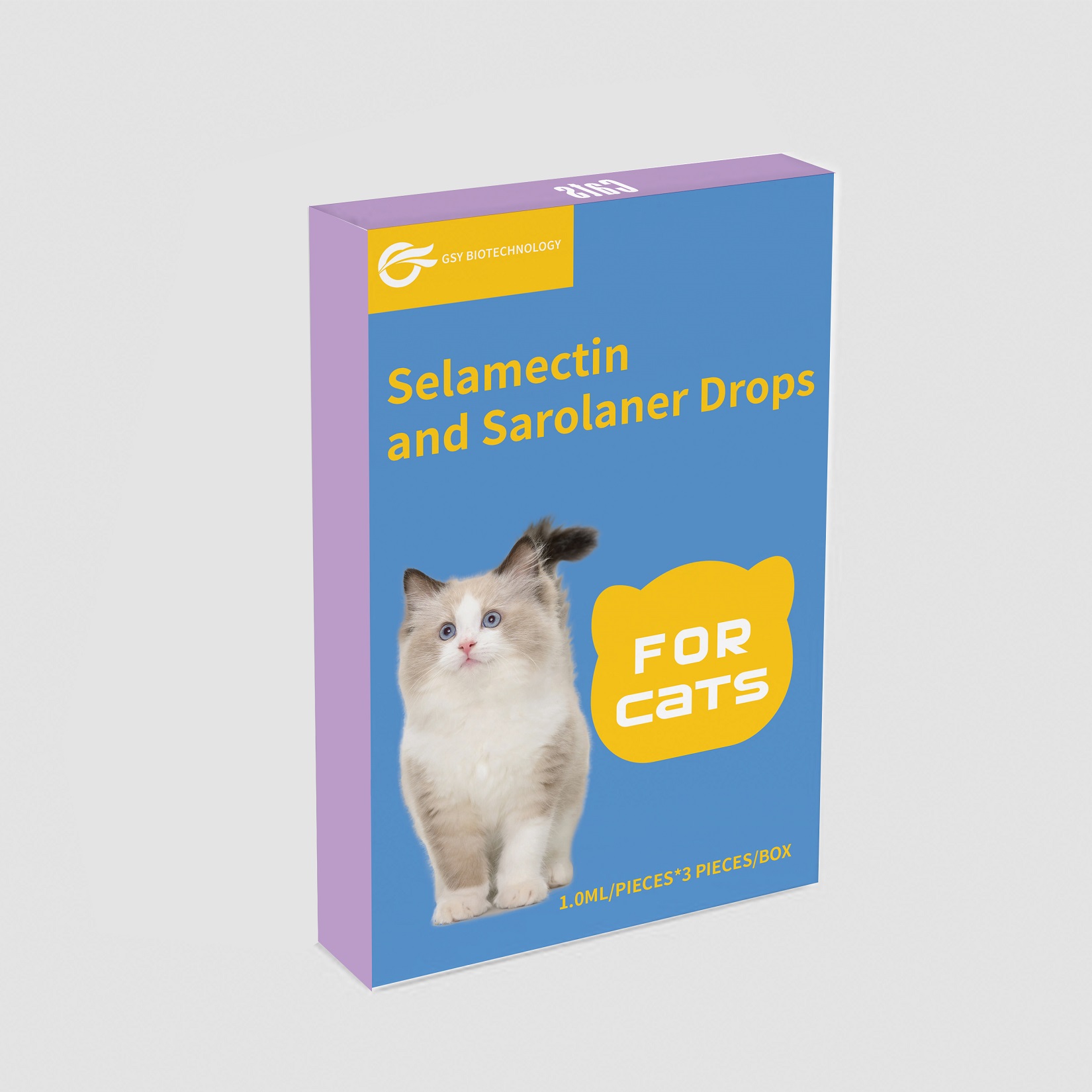 1,0 ml pour chat Sélamectine et Sarolaner Gouttes