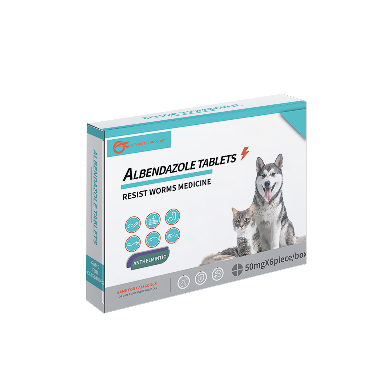 50 mg Albendazole tablet for pets