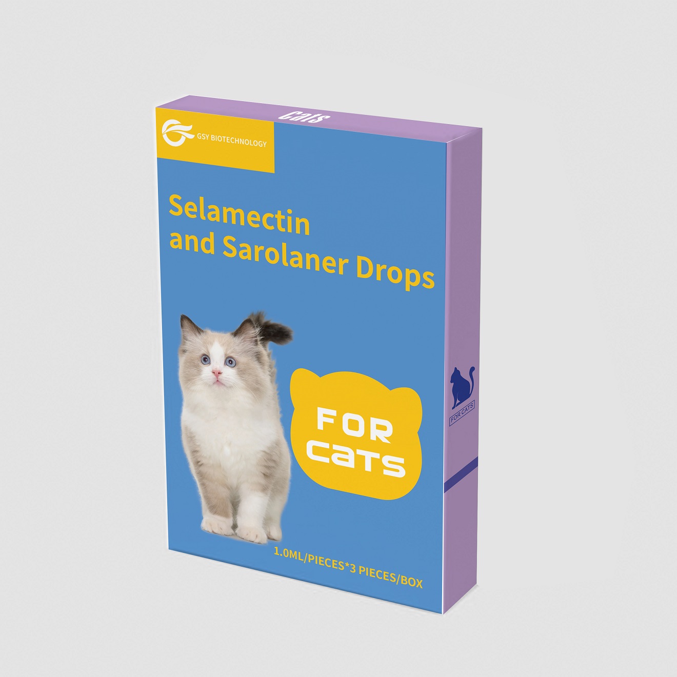 1.0ml for cat Selamectin and Sarolaner Drops