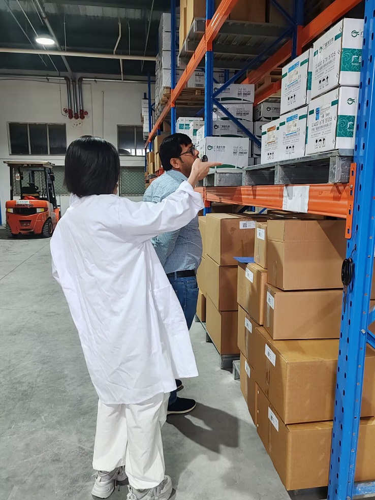 Visita del cliente Jinan GSY Biotechnology Co., Ltd