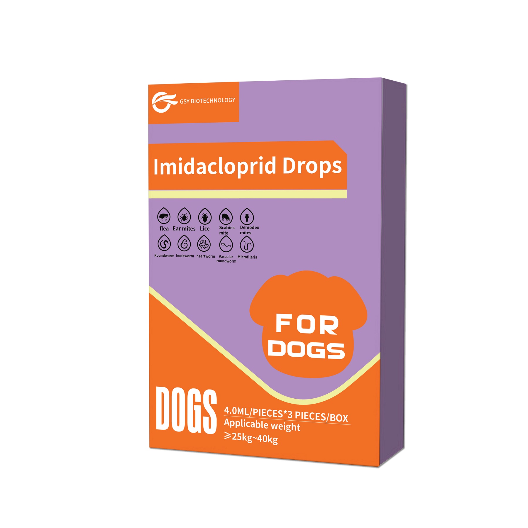 4.0ml สำหรับสุนัข Imidacloprid Spot-on Solutions