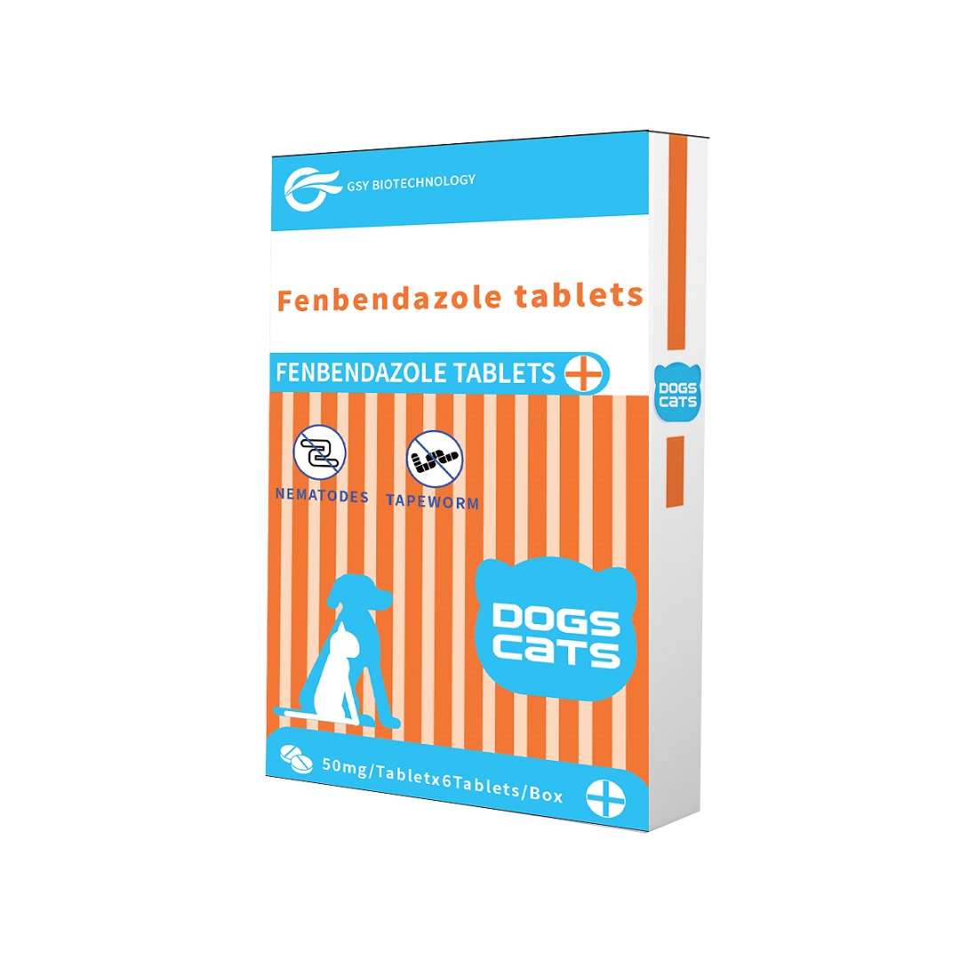 เม็ด Fenbendazole 50 มก. สำหรับสัตว์เลี้ยง