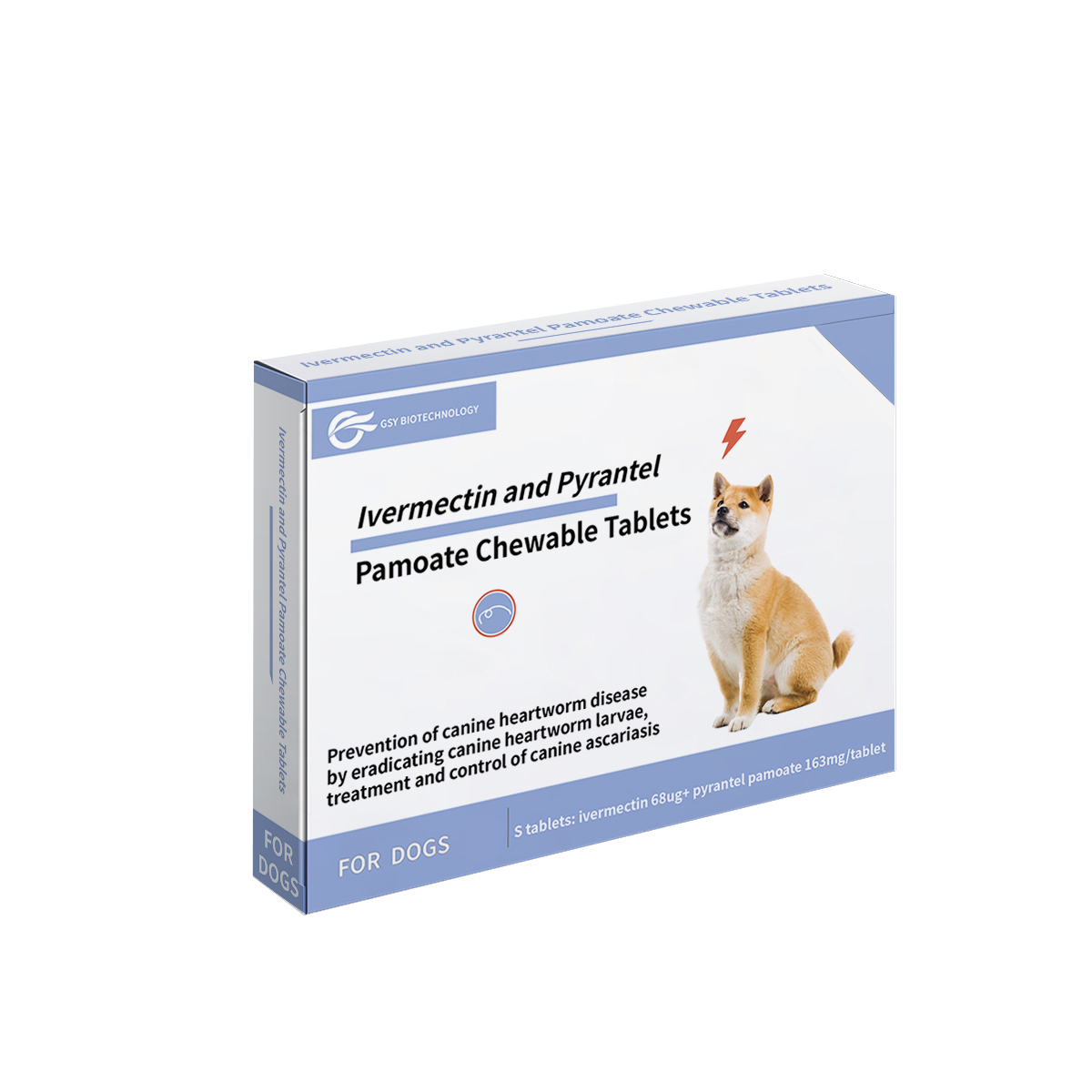 68ug 163mg für Hunde Ivermectin und Pyrantel Pamoate Kautabletten